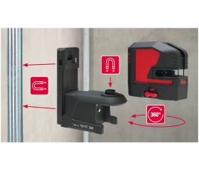 Soporte magnético con giro TWIST 360 para nivel láser de líneas y puntos Lino